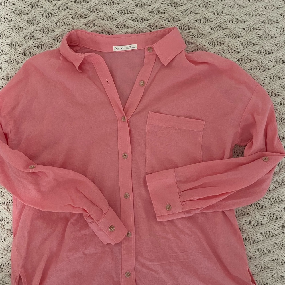 Pink Button-Down Shirt - Picture 5 of 6